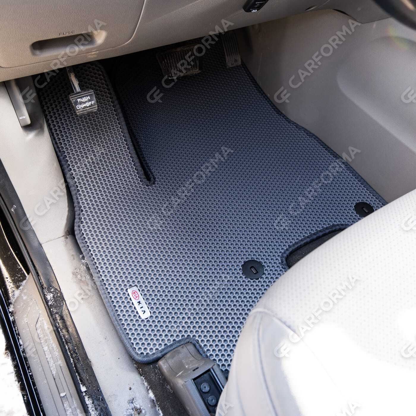 Ворсовые коврики на KIA Carnival III 7 мест 2014&nbsp;-&nbsp;2021 в Петрозаводске