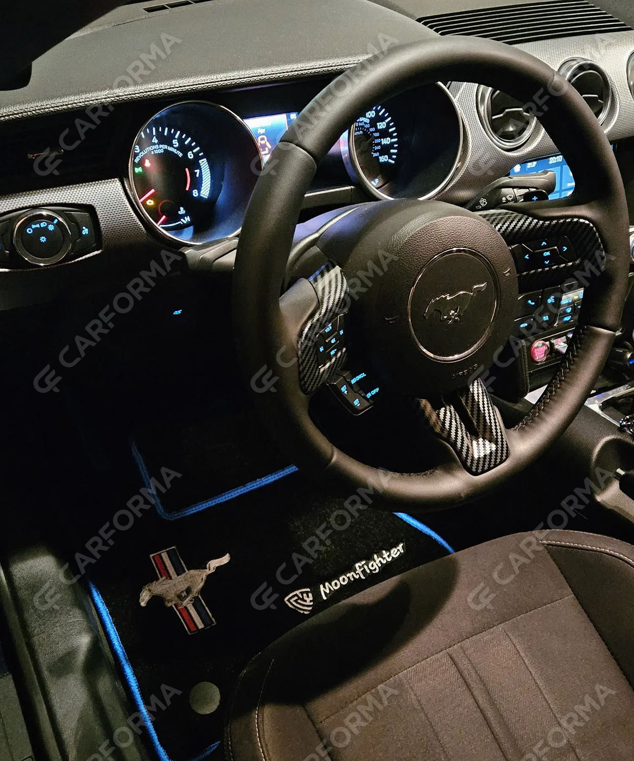 Ворсовые коврики на Ford Mustang VI 2013&nbsp;-&nbsp;2023 в Петрозаводске